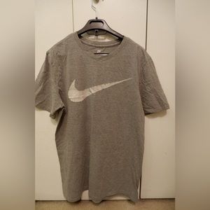 Nike grey T shirt short sleeve logo print